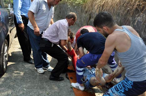 giresun akçabat arası kaza 1 ölü 9 yaralı