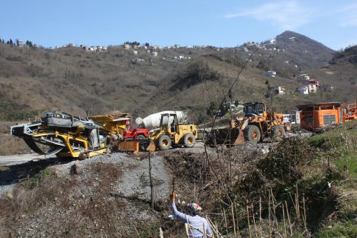 çanakçı yolu durdu
