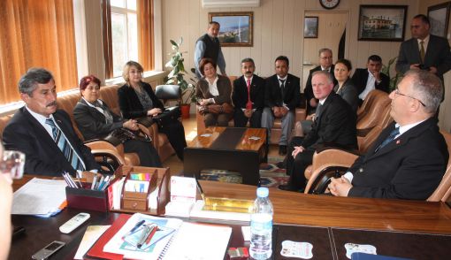  Görele CHP Yönetimi Kaymakam Pekmez’i Ziyaret Etti