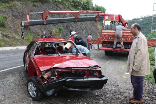  	 Görele’de Trafik kazası: 1 Ağır Yaralı